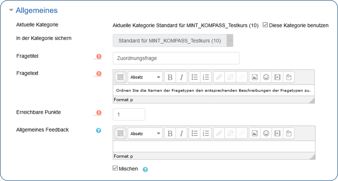 Kurzantwort Antwort